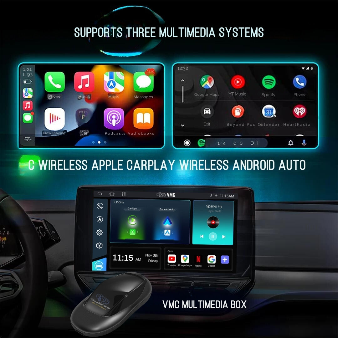 VMC Multimedia Box – Watch YouTube & Netflix In-Car (iPhone & Android Compatible)