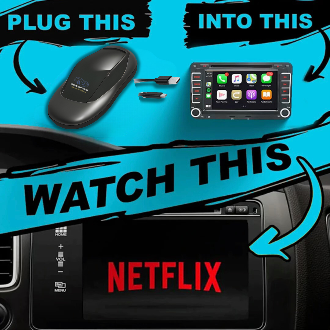 VMC Multimedia Box – Watch YouTube & Netflix In-Car (iPhone & Android Compatible)